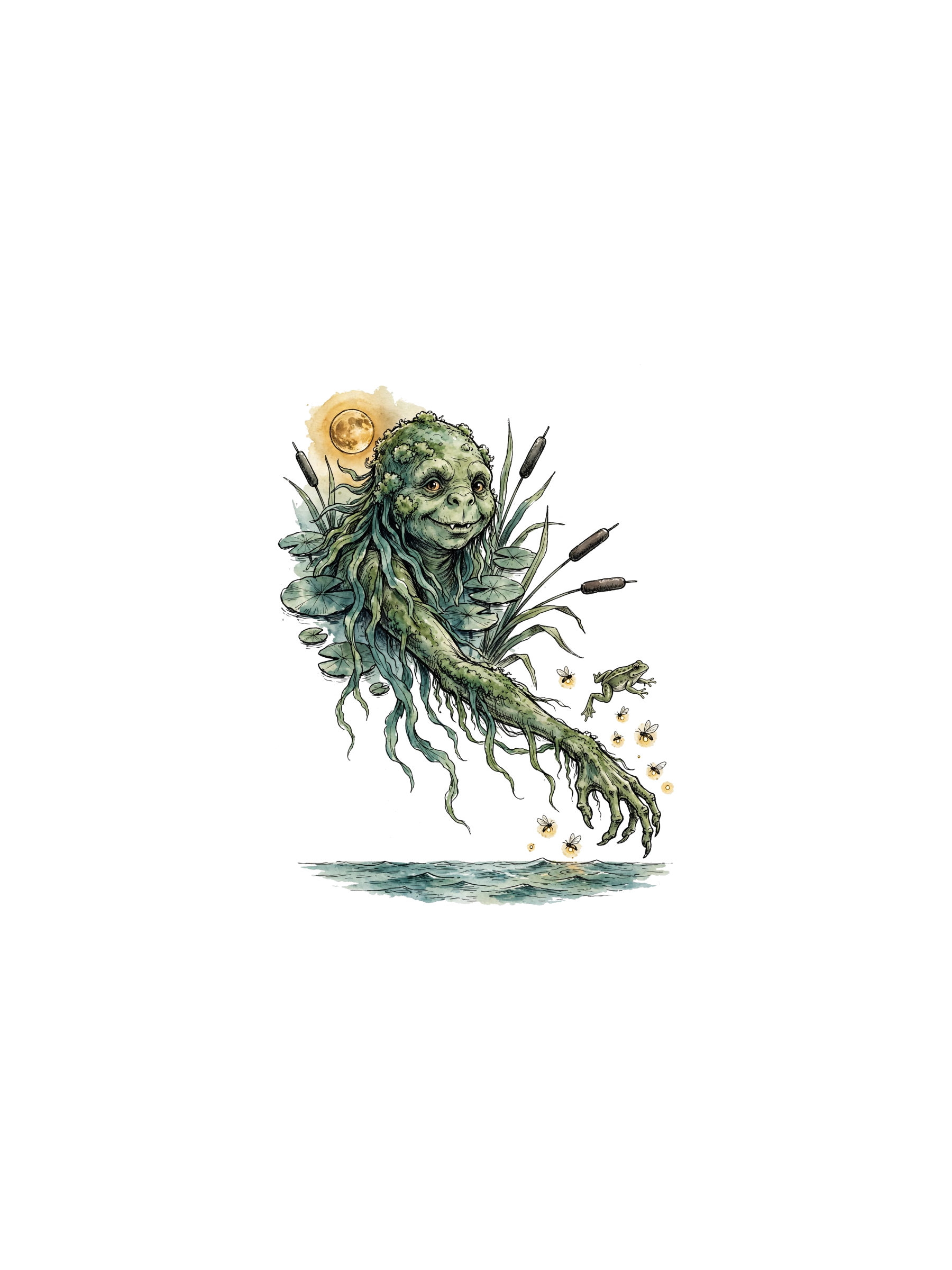 hp-tankchest-halloween-swampcreature-watercolor — exact print artwork