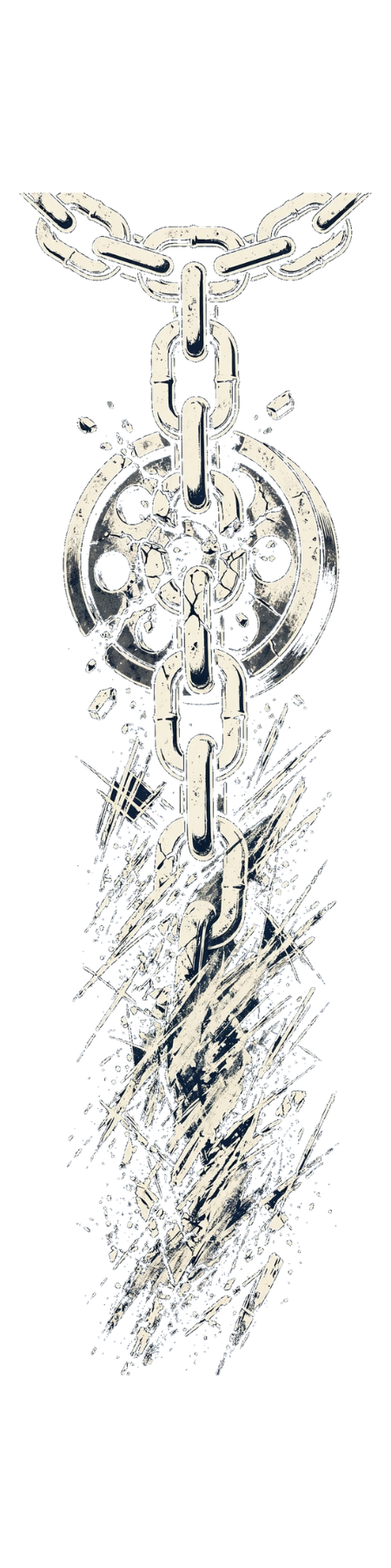 Chain Descend — exact print artwork