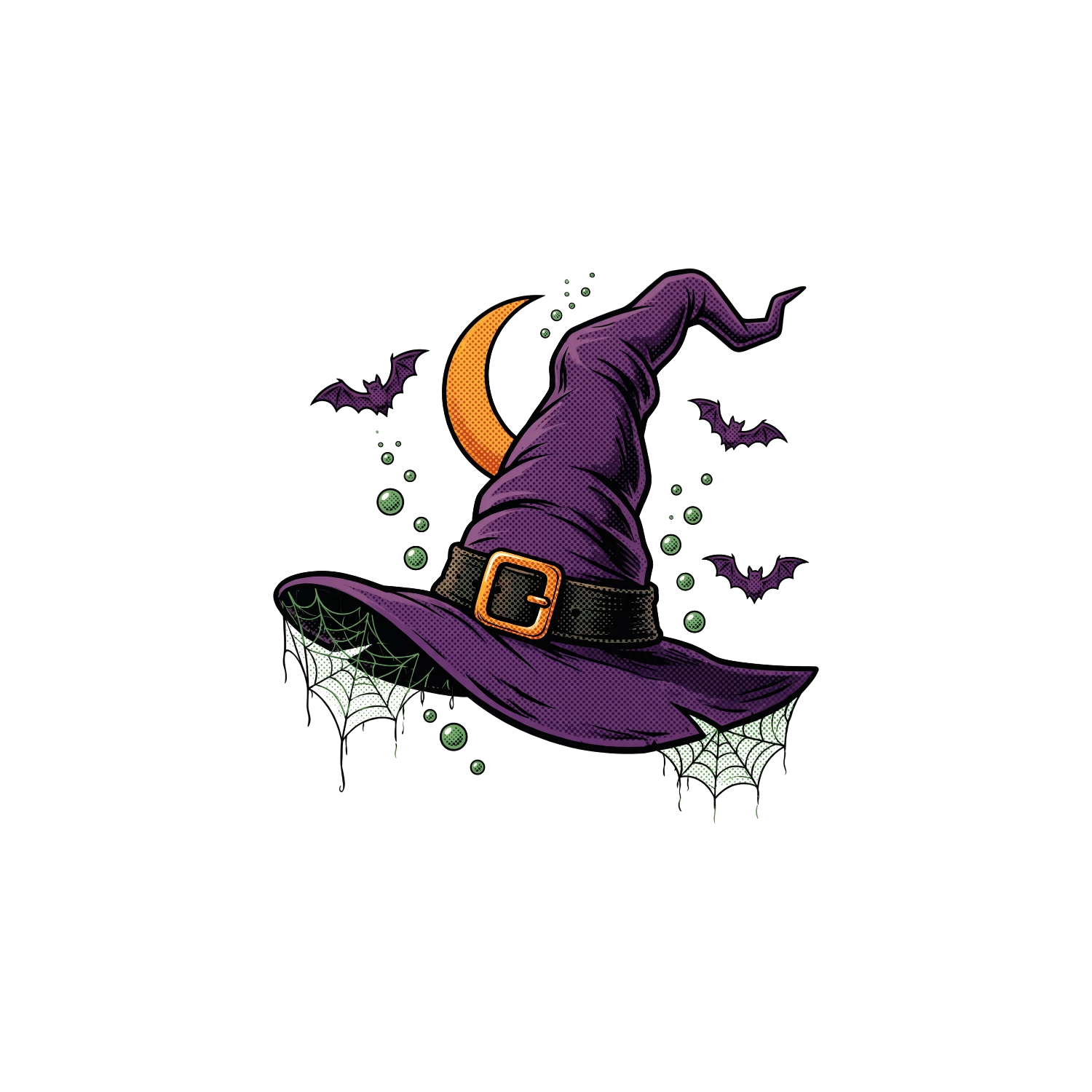 hp-tote-halloween-witchhat — exact print artwork