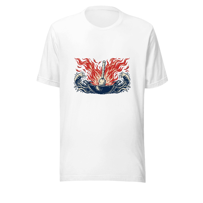 Wok & Flame on Unisex Staple T-Shirt