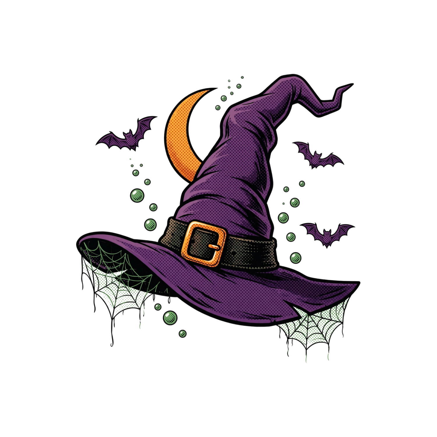 hp-tote-halloween-witchhat on Eco Tote Bag — exact print artwork