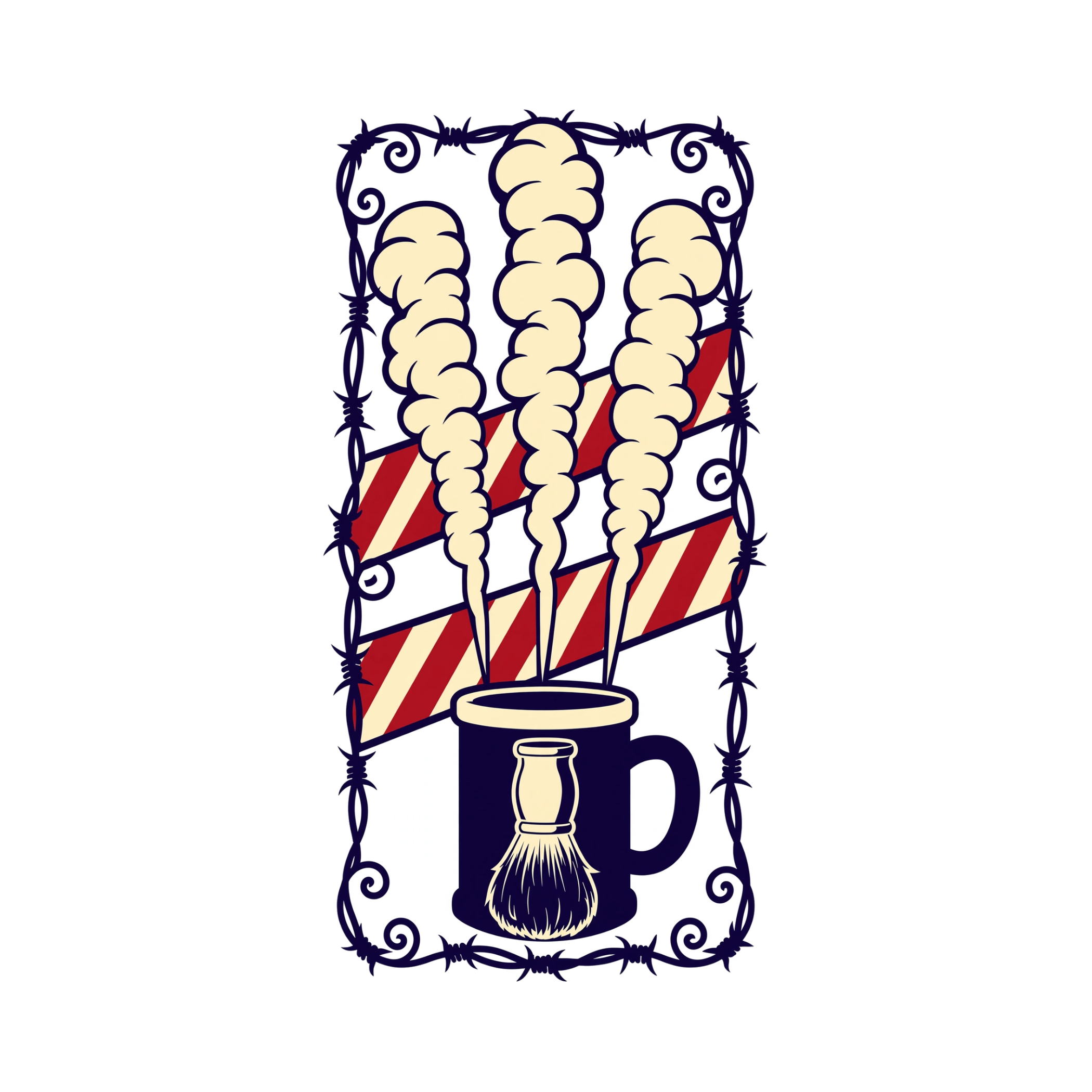 Barber's Ritual — exact print artwork
