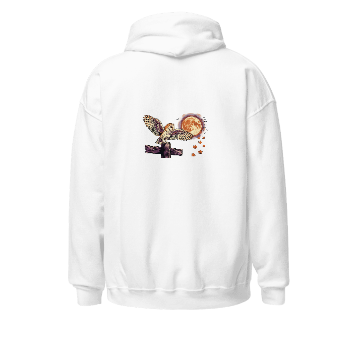 hp-hoodie-halloween-owl on Unisex Heavy Blend Hoodie — Back