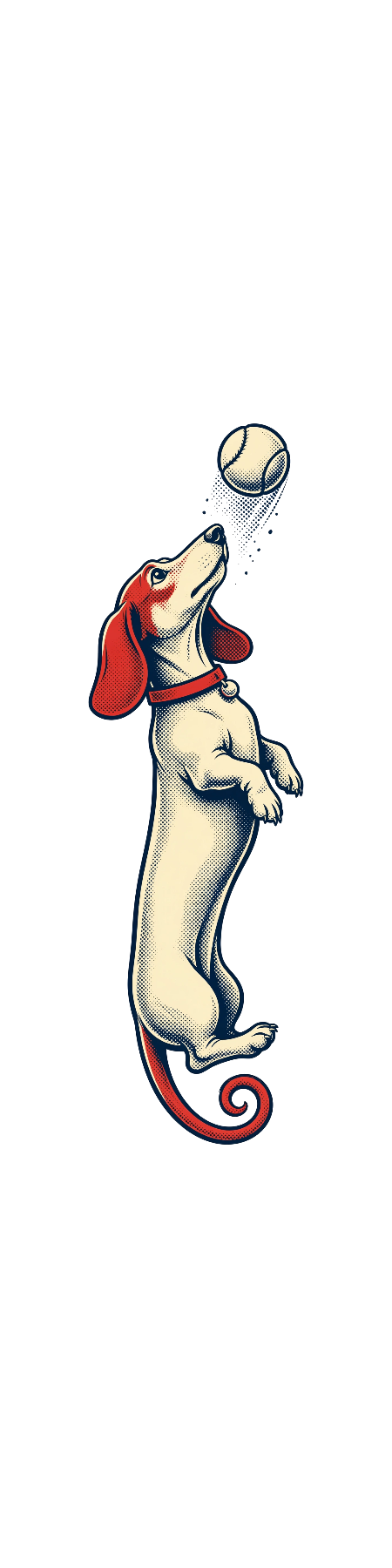 Dachshund Halftone — exact print artwork