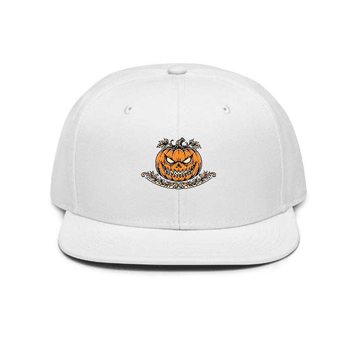 hp2-hat-gift-halloween-jackface — Front dtf hat