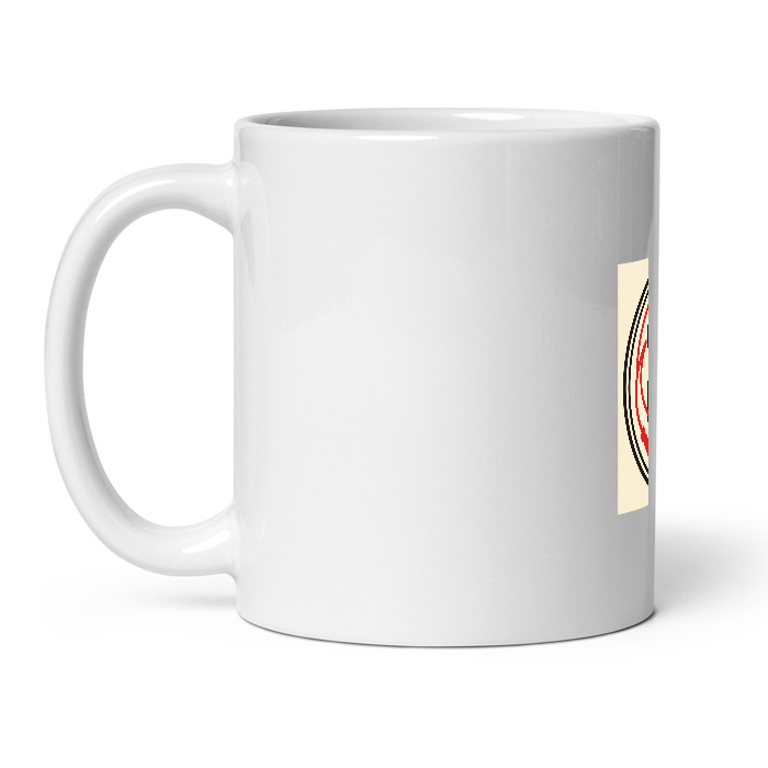Kettlebell Crest on White Glossy Mug