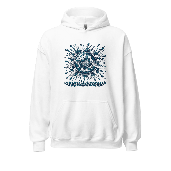 Botanical Sunburst on Unisex Heavy Blend Hoodie