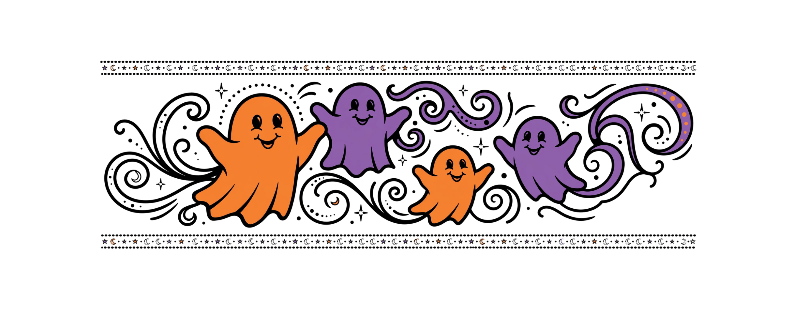 hp-mug-gift-halloween-ghost-wrap on Black Glossy Mug — exact print artwork