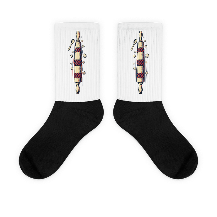 Rollingpin Halftone Socks — Design · printed design