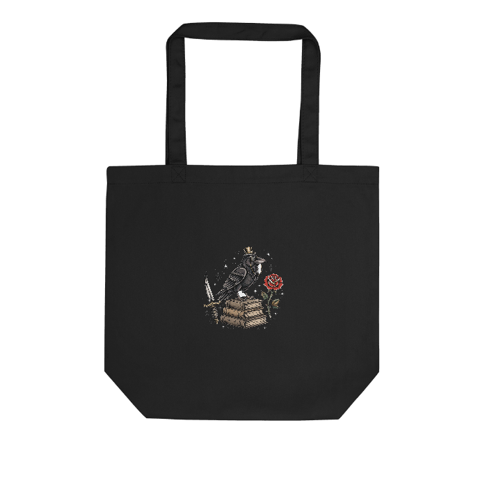 hp-tote-fun-raven-tattooflash — Front · printed design