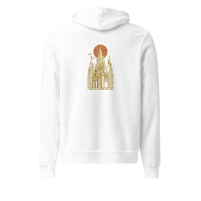 hp-hoodie2back-halloween-cathedral-deco — Back · printed design