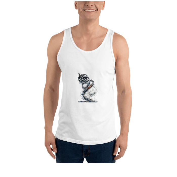 Tankchest Gym Battleropes Watercolor Unisex Staple Tank Top — Front · printed design