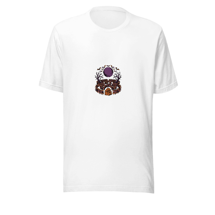 hp-teechest-halloween-cornmaze-tattooflash — Front · printed design