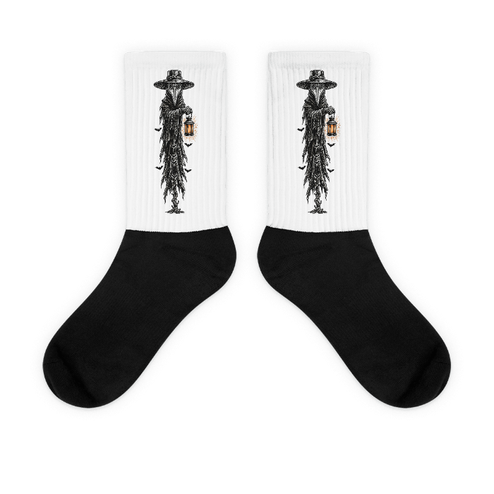 Plaguedoctor Socks — Design · printed design
