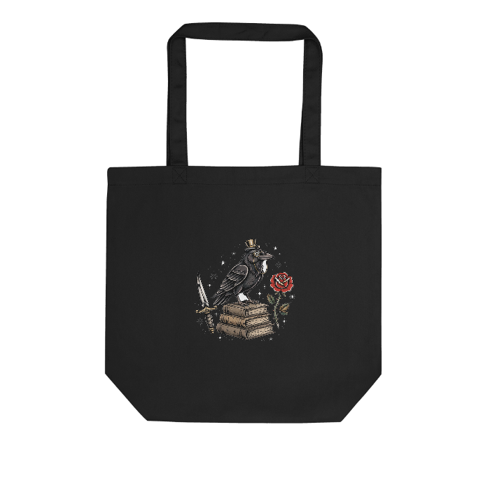 hp-tote-fun-raven-tattooflash on Eco Tote Bag — Front · printed design