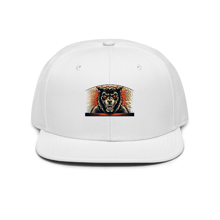 Hellhound Snapback — Front · printed design