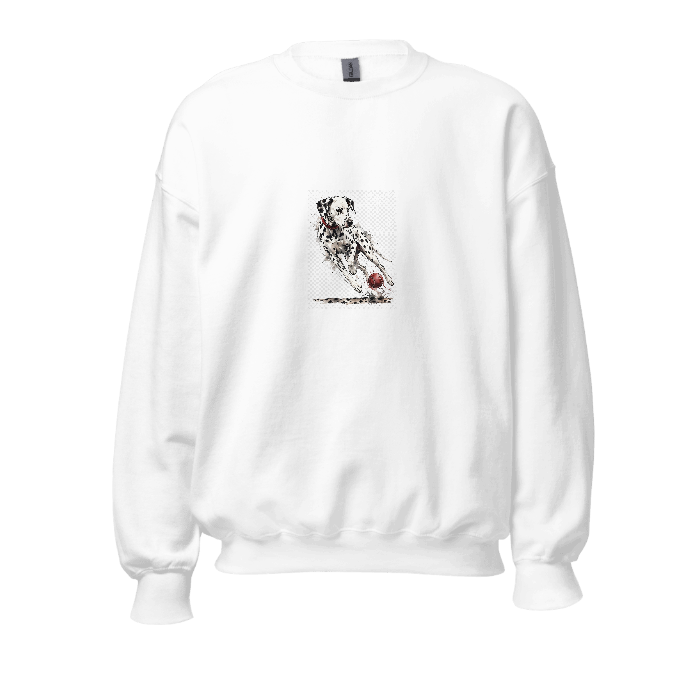 Sweatchest Pet Dalmatian Watercolor Sweatshirt — Front · printed design