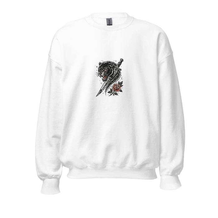 hp-sweatchest-fun-panther-tattoo-woodcut — Front · printed design