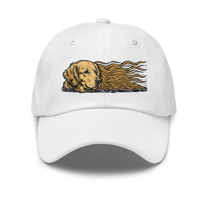 Dadhat Pet Retriever Woodcut Cap — Front · printed design