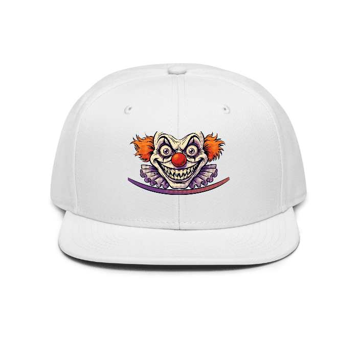 Clown Snapback — Front · printed design
