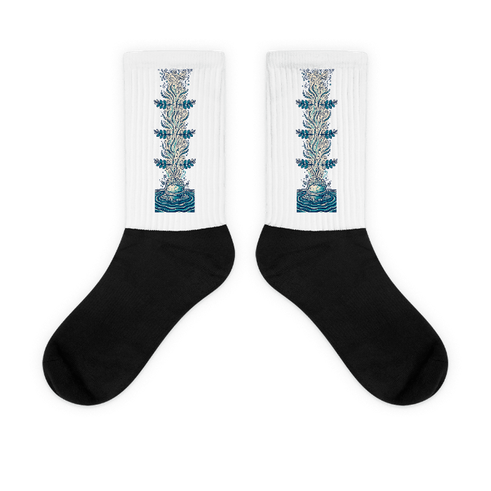 Fizz Rise Socks — Design · printed design
