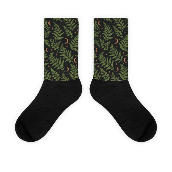 Fern Grove Socks — Design · printed design