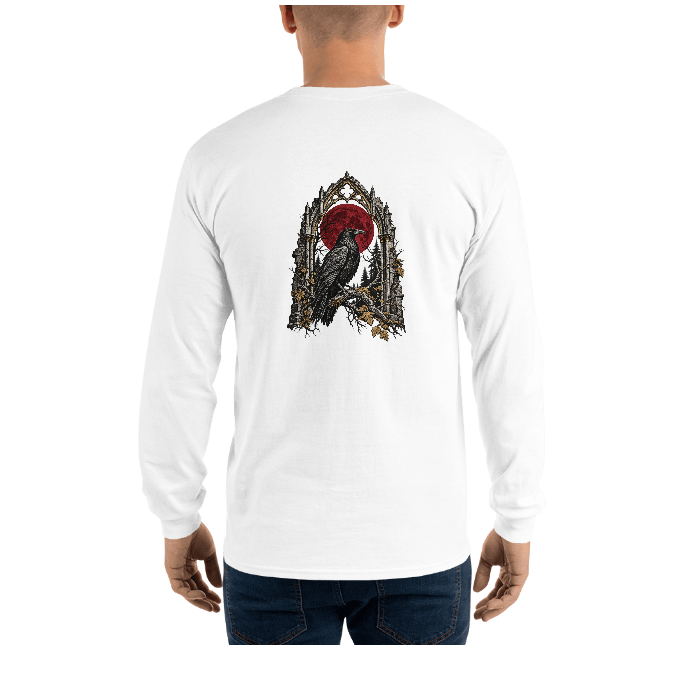 Cathedral Night Raven Long Sleeve — Back · printed design