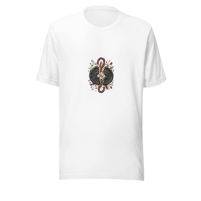 Gym Crack T-Shirt — Front · printed design