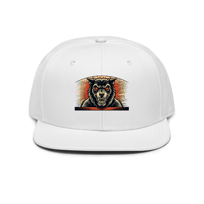 Hellhound Snapback — Front · printed design