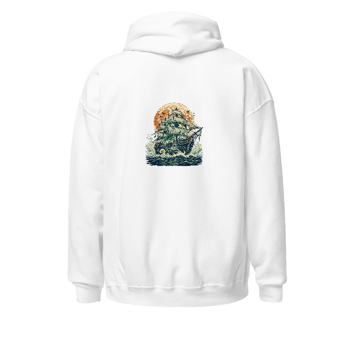 Ghostship Hoodie — Back · printed design